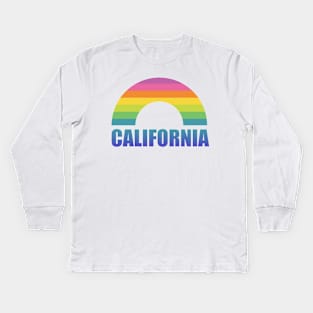 California Rainbow Kids Long Sleeve T-Shirt